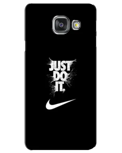 Чехол для Samsung Galaxy A3 2016 (A3100, A310F) с картинкой «Текстовый принт Nike»