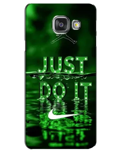 Чехол для Samsung Galaxy A3 2016 (A3100, A310F) с картинкой «Зеленый неоновый Nike»