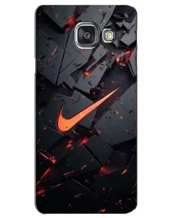 Чехол для Samsung Galaxy A3 2016 (A3100, A310F) с картинкой «Nike — эффект разломов»