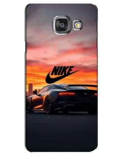 Чехол для Samsung Galaxy A3 2016 (A3100, A310F) с картинкой «Nike и суперкар»
