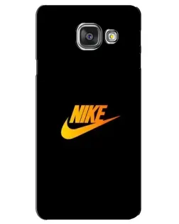 Чехол для Samsung Galaxy A3 2016 (A3100, A310F) с картинкой «Золотой логотип Nike»