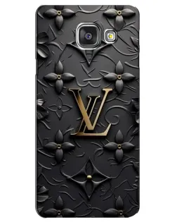 Чехол для Samsung Galaxy A3 2016 (A3100, A310F) с картинкой «Кожаная текстура LV»