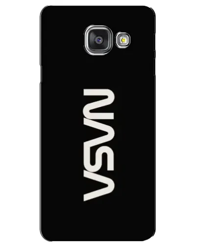 Чехол для Samsung Galaxy A3 2016 (A3100, A310F) с картинкой «NASA — вертикальный логотип»