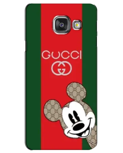 Чехол для Samsung Galaxy A3 2016 (A3100, A310F) с картинкой «Gucci — полосы и Микки»
