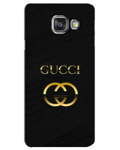 Чехол для Samsung Galaxy A3 2016 (A3100, A310F) с картинкой «Золотой логотип Gucci»