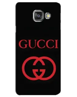 Чехол для Samsung Galaxy A3 2016 (A3100, A310F) с картинкой «Gucci — красный логотип»