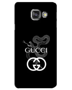 Чехол для Samsung Galaxy A3 2016 (A3100, A310F) с картинкой «Gucci — серебряная змея»