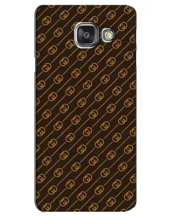 Чехол для Samsung Galaxy A3 2016 (A3100, A310F) с картинкой «Gucci — золотые диагонали»
