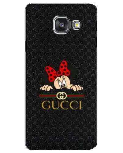 Чехол для Samsung Galaxy A3 2016 (A3100, A310F) с картинкой «Минни Маус Gucci — черный»