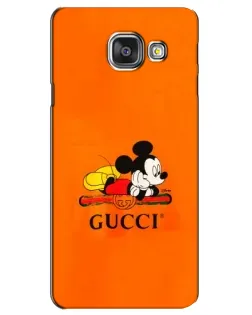 Чохол для Samsung Galaxy A3 2016 (A3100, A310F) з картинкою «Міккі Маус Gucci — помаранч» Чохол для Samsung Galaxy A3 2016 (A3100, A310F) з картинкою «Міккі Маус Gucci — помаранч»