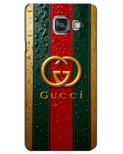 Чохол для Samsung Galaxy A3 2016 (A3100, A310F) з картинкою «Gucci — фірмова смуга та золото» Чохол для Samsung Galaxy A3 2016 (A3100, A310F) з картинкою «Gucci — фірмова смуга та золото»