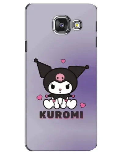 Чехол для Samsung Galaxy A3 2016 (A3100, A310F) с картинкой «Kuromi — фиолетовый арт»