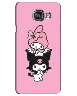 Чехол для Samsung Galaxy A3 2016 (A3100, A310F) с картинкой «My Melody и Kuromi»