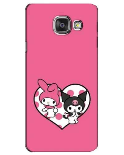 Чехол для Samsung Galaxy A3 2016 (A3100, A310F) с картинкой «Kuromi и My Melody»