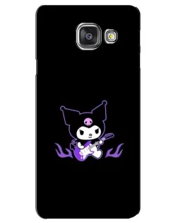 Чехол для Samsung Galaxy A3 2016 (A3100, A310F) с картинкой «Электрическая Kuromi»