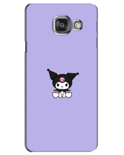 Чехол для Samsung Galaxy A3 2016 (A3100, A310F) с картинкой «Kuromi — фиолетовый минимализм»