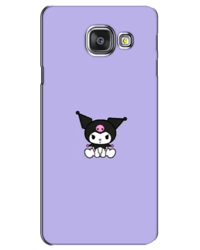 Чехол для Samsung Galaxy A3 2016 (A3100, A310F) с картинкой «Kuromi — фиолетовый минимализм»