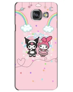 Чехол для Samsung Galaxy A3 2016 (A3100, A310F) с картинкой «My Melody и Kuromi»