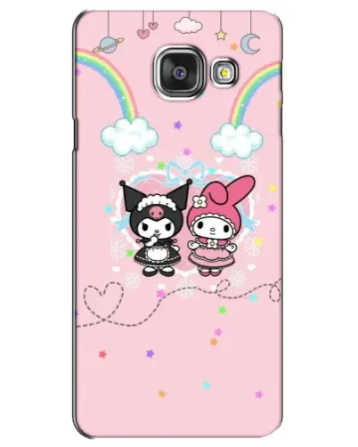 Чехол для Samsung Galaxy A3 2016 (A3100, A310F) с картинкой «My Melody и Kuromi»