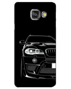 Чехол для Samsung Galaxy A3 2016 (A3100, A310F) с картинкой «Темный силуэт BMW»