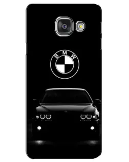 Чехол для Samsung Galaxy A3 2016 (A3100, A310F) с картинкой «BMW — взгляд из темноты»