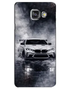 Чехол для Samsung Galaxy A3 2016 (A3100, A310F) с картинкой «BMW сквозь туман»