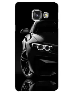 Чохол для Samsung Galaxy A3 2016 (A3100, A310F) з картинкою «Чорна BMW — профіль»