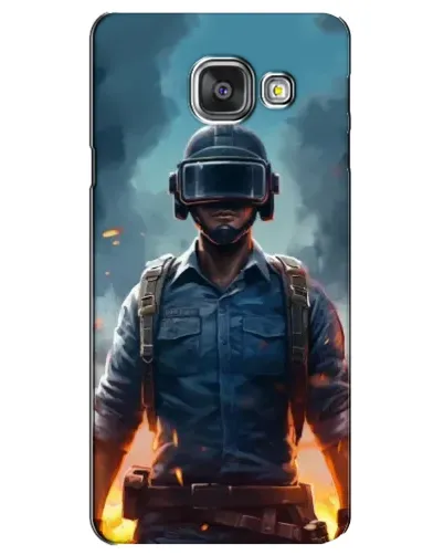 Чехол для Samsung Galaxy A3 2016 (A3100, A310F) с картинкой «PUBG — реалистичный герой»