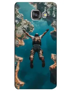 Чехол для Samsung Galaxy A3 2016 (A3100, A310F) с картинкой «PUBG — свободное падение»