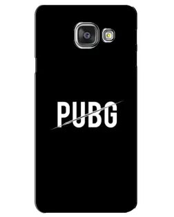 Чехол для Samsung Galaxy A3 2016 (A3100, A310F) с картинкой «PUBG — белый логотип»