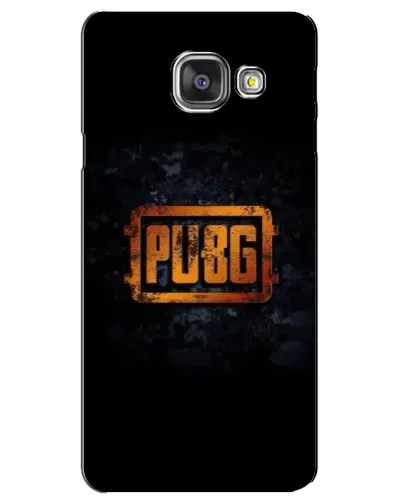 Чехол для Samsung Galaxy A3 2016 (A3100, A310F) с картинкой «PUBG — золотой логотип»
