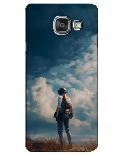 Чехол для Samsung Galaxy A3 2016 (A3100, A310F) с картинкой «Герой PUBG на скале»