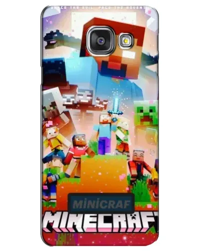 Чехол для Samsung Galaxy A3 2016 (A3100, A310F) с картинкой «Minecraft герои игры»
