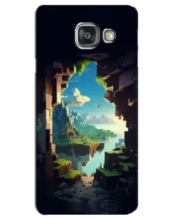 Чехол для Samsung Galaxy A3 2016 (A3100, A310F) с картинкой «Вид из пещеры»