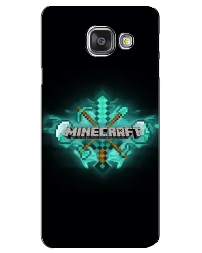 Чехол для Samsung Galaxy A3 2016 (A3100, A310F) с картинкой «Minecraft Diamond лого»