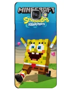 Чохол для Samsung Galaxy A3 2016 (A3100, A310F) з картинкою «Губка Боб Minecraft» Чохол для Samsung Galaxy A3 2016 (A3100, A310F) з картинкою «Губка Боб Minecraft»