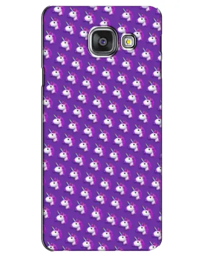 Чехол для Samsung Galaxy A3 2016 (A3100, A310F) с картинкой «Единороги на фиолетовом»