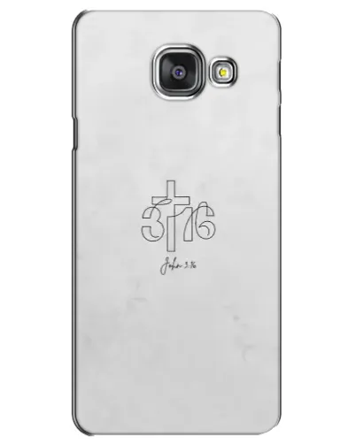 Чехол для Samsung Galaxy A3 2016 (A3100, A310F) с картинкой «Иоанна 3:16 Крест» Чехол для Samsung Galaxy A3 2016 (A3100, A310F) с картинкой «Иоанна 3:16 Крест»
