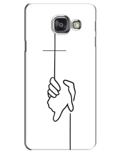 Чохол для Samsung Galaxy A3 2016 (A3100, A310F) з картинкою «Рука тримає» Чохол для Samsung Galaxy A3 2016 (A3100, A310F) з картинкою «Рука тримає»