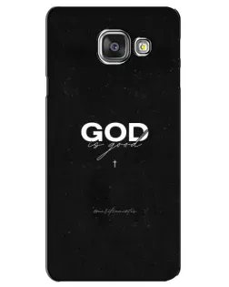 Чехол для Samsung Galaxy A3 2016 (A3100, A310F) с картинкой «GOD — Бог над всем»