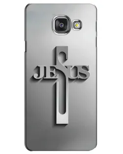 Чохол для Samsung Galaxy A3 2016 (A3100, A310F) з картинкою «Металевий хрест Jesus»