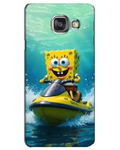 Чехол для Samsung Galaxy A3 2016 (A3100, A310F) с картинкой «Спанч Боб на гидроцикле» Чехол для Samsung Galaxy A3 2016 (A3100, A310F) с картинкой «Спанч Боб на гидроцикле»
