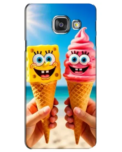 Чехол для Samsung Galaxy A3 2016 (A3100, A310F) с картинкой «Спанч Боб мороженое» Чехол для Samsung Galaxy A3 2016 (A3100, A310F) с картинкой «Спанч Боб мороженое»