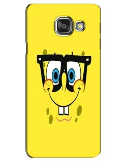 Чехол для Samsung Galaxy A3 2016 (A3100, A310F) с картинкой «Минималистичный Спанч Боб»
