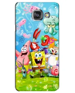 Чехол для Samsung Galaxy A3 2016 (A3100, A310F) с картинкой «Губка Боб и друзья»