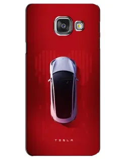 Чехол для Samsung Galaxy A3 2016 (A3100, A310F) с картинкой «Tesla Top View»