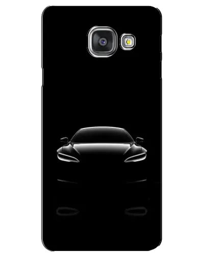 Чехол для Samsung Galaxy A3 2016 (A3100, A310F) с картинкой «Силуэт Tesla Night»