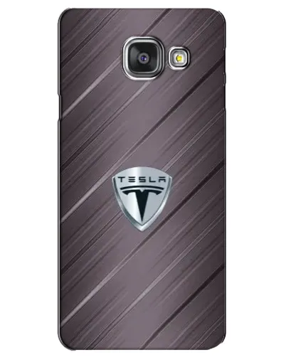 Чехол для Samsung Galaxy A3 2016 (A3100, A310F) с картинкой «Металлическая текстура Tesla»