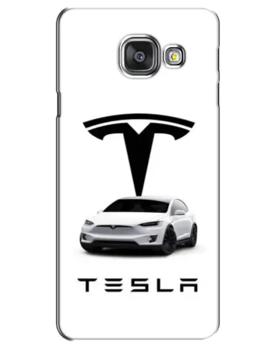 Чехол для Samsung Galaxy A3 2016 (A3100, A310F) с картинкой «Tesla White Style»