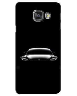 Чехол для Samsung Galaxy A3 2016 (A3100, A310F) с картинкой «Фары Tesla Night»